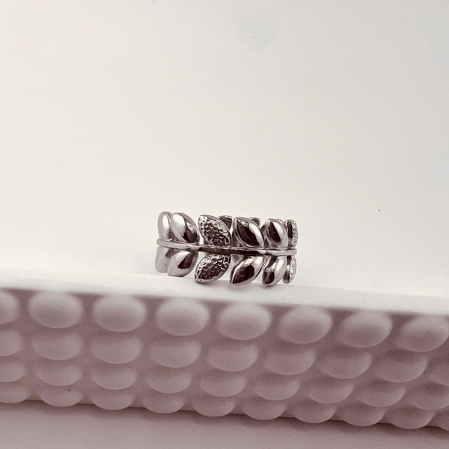 Silver Leaves Ring