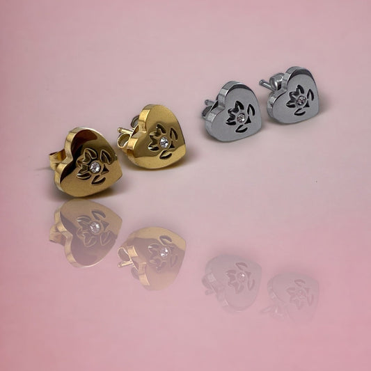 Signature Heart Studs